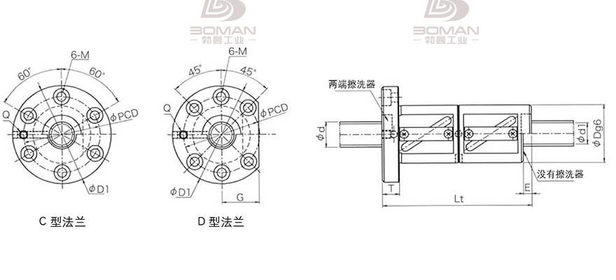 KURODA GR5010FD-DALR 黑田精工丝杆怎么安装图解