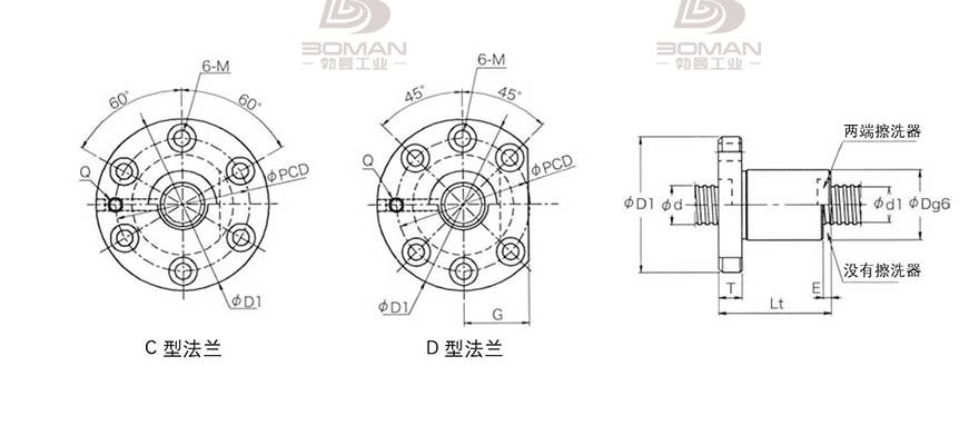 KURODA GD1605JT-CDPR 黑田精工丝杆规格说明
