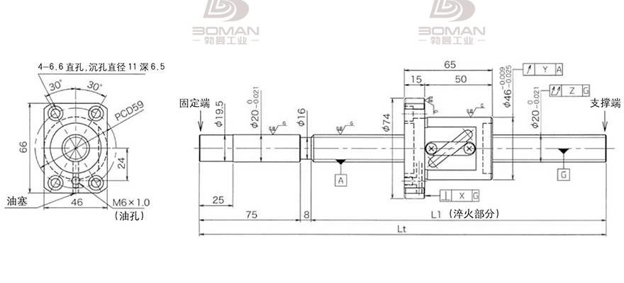 KURODA GG2010DS-BALR-1005A 黑田研磨丝杆