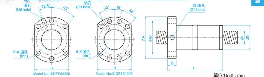 TBI DFS02010-3.8 tbi丝杆螺母型号
