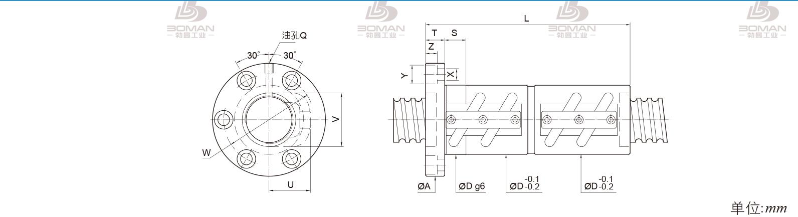 PMI FDVC-5510-5 pmi滚珠丝杆的轴环作用