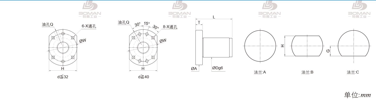 PMI FSDU3220C-3.0P PMI TBI研磨级滚珠丝杆